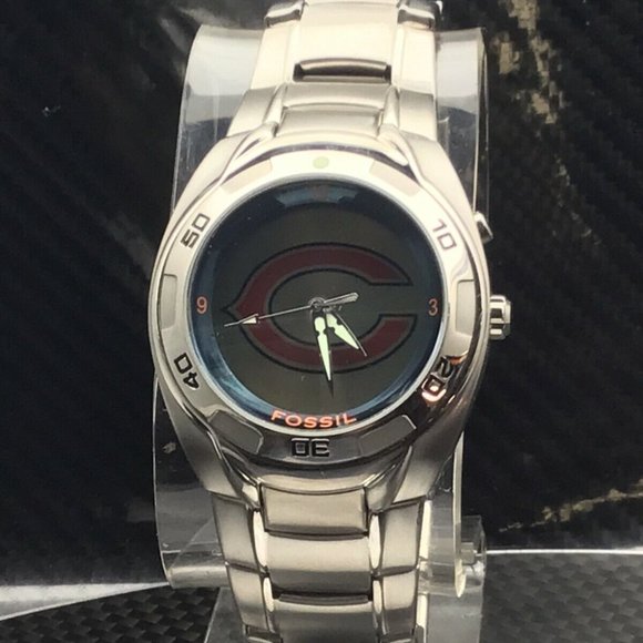 Chicago Bears NFL Stainless-Steel Kaleido Watch by Fossil NEW (RARE) - Picture 7 of 11